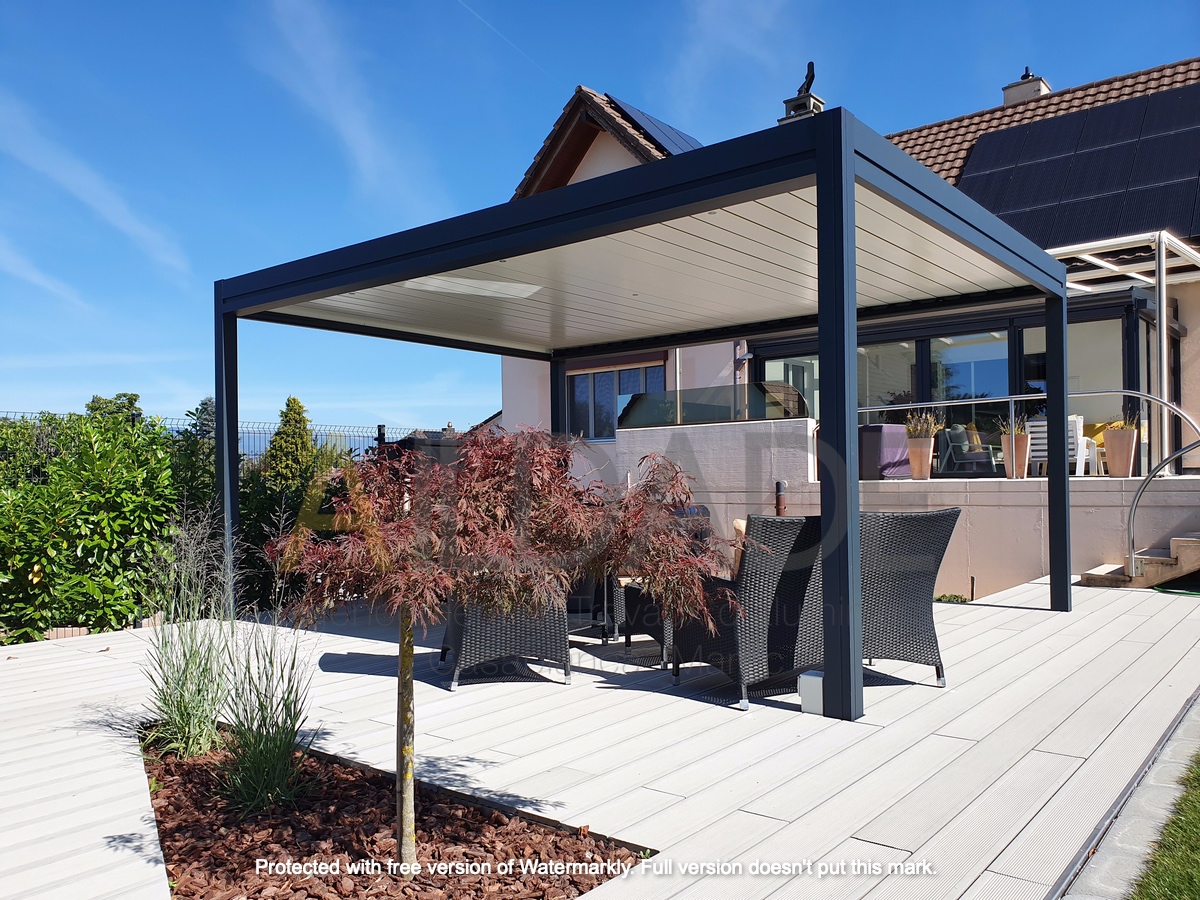 pergola bioclimatique Agencement